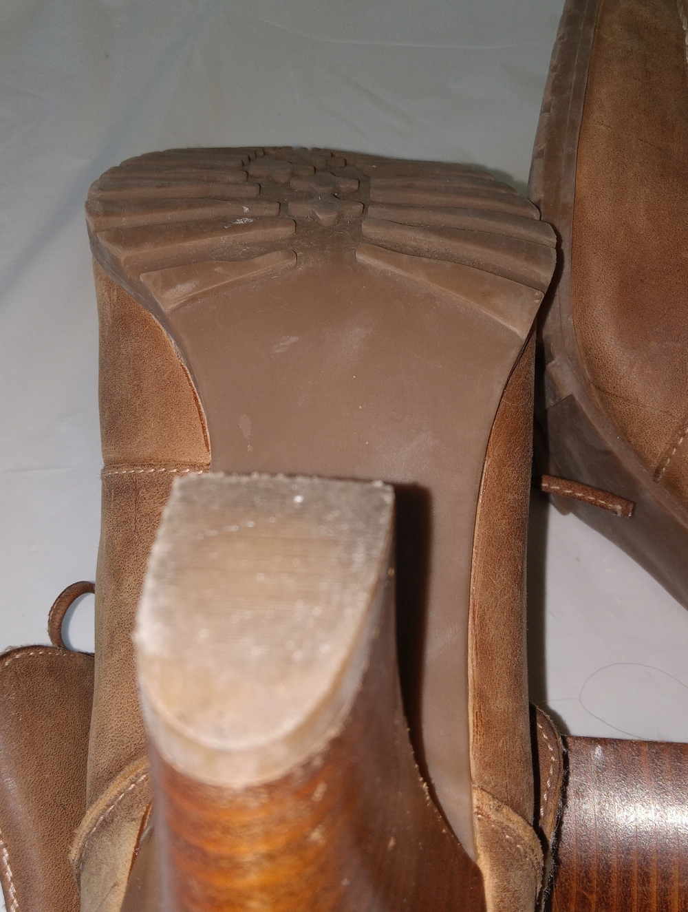 Audrey Brooke Leather Stiletto Platform Booties 9 M - Picture 10 of 10